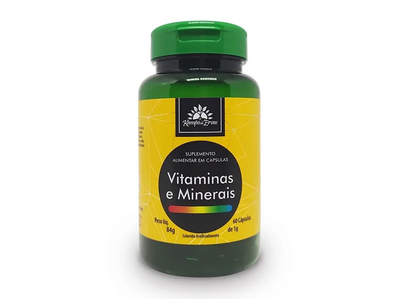 Vitaminas e Minerais - 60 cpsulas de Lithothamnium (Clcio de Alga Marinha) 450mg+ Vitamina D3 50mcg (Kampo de Ervas)