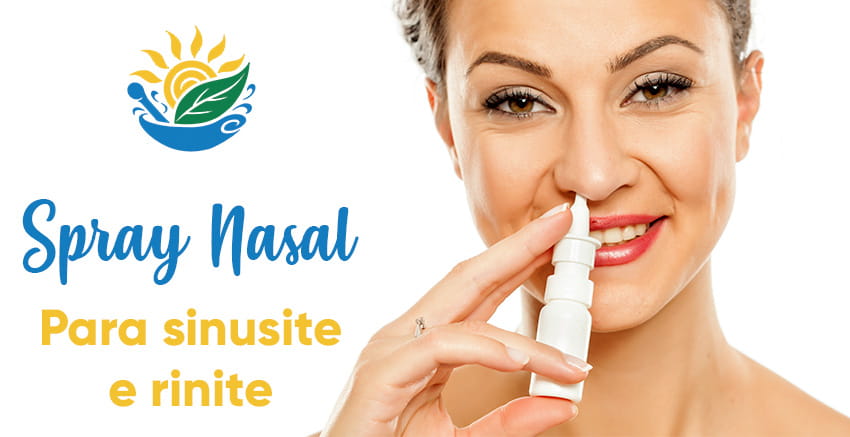 Spray Nasal para sinusite, rinite, coriza e coceiras nasais. Com Cúrcuma, Sucupira e Própolis. | Farmácia de Manipulação - Oficina de Ervas: Cápsulas, Tinturas, Cosméticos e Essências.